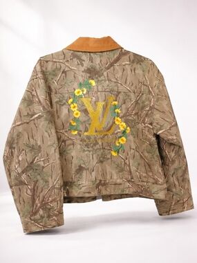 Camo Upcycle Ladies Wild Fable Jacket Super Cute !